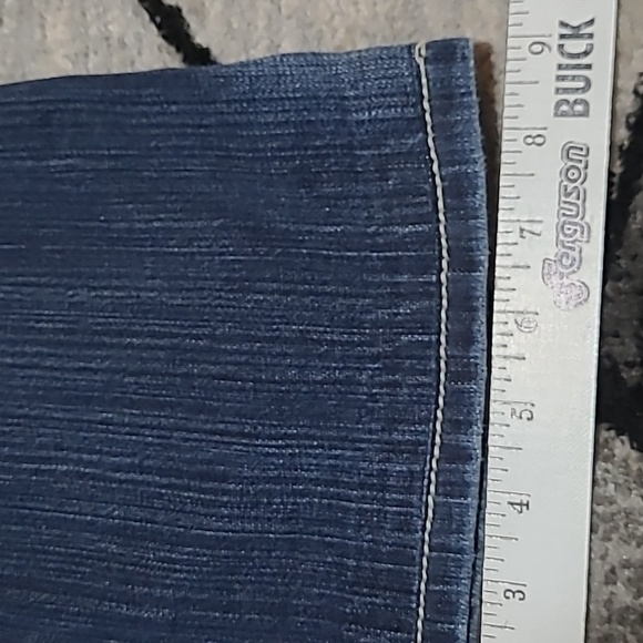 BKE STARLITE EMBROIDERED DISTRESSED FLARE-LEG DENIM JEAN - Picture 11 of 14